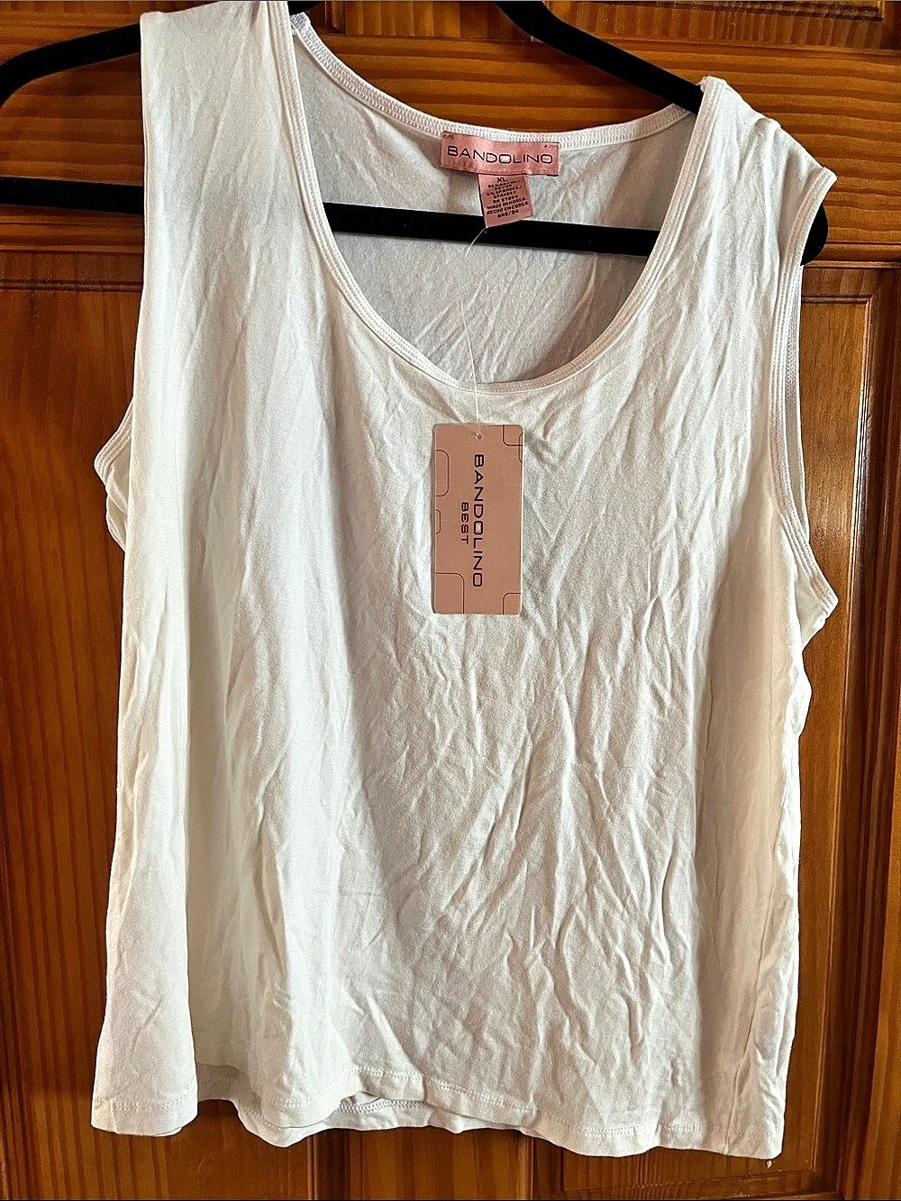 Bandolino Gwen Tank Top in White Size XL NWT